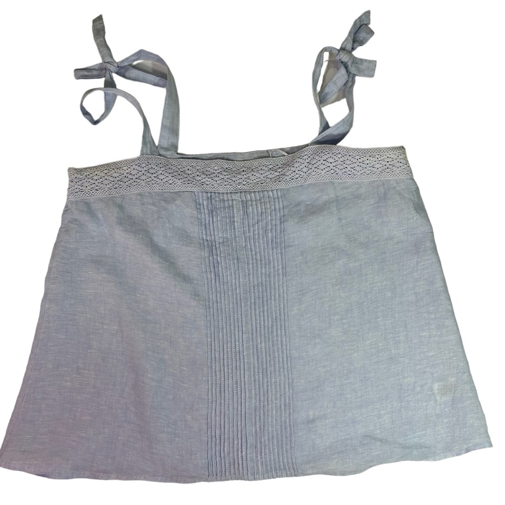 Joie 100% Linen Top Light Blue Women’s Size XL - Picture 3 of 6